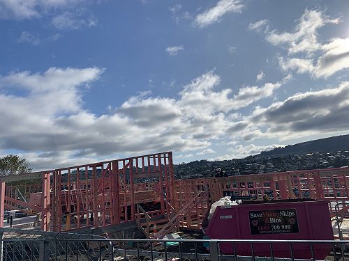 The new admin block is well underway