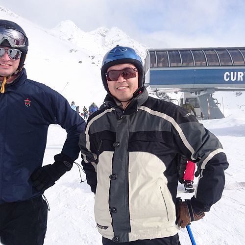 Mr Wang and Mr Mountain ready to go!