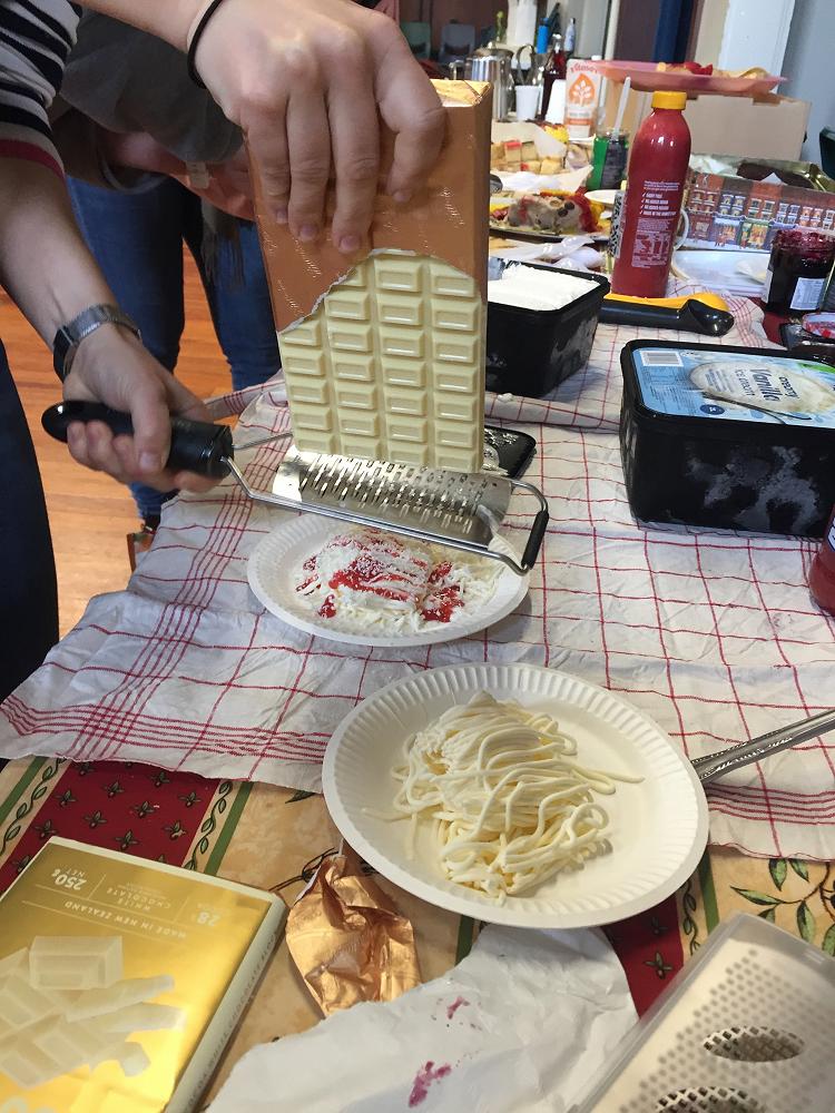 Spaghetti-Eis - icecream invented in Germany.&nbsp;