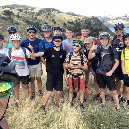 Y9 Camp - The elation of reaching the top of the dam