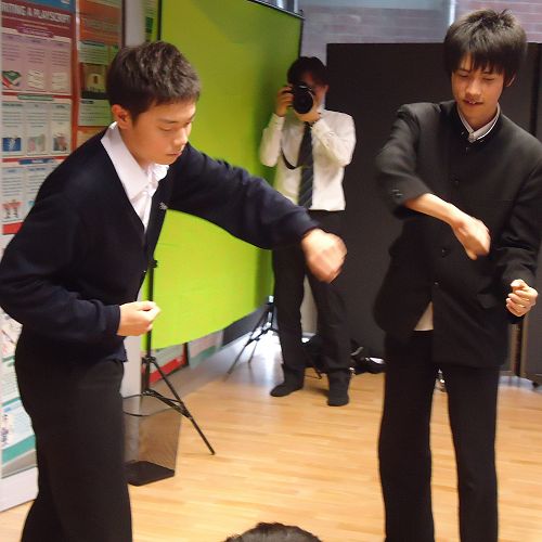 Ichikawa students during the Drama session - performance time.