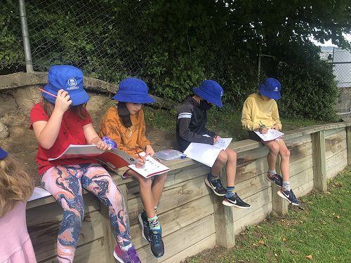 Writing down all the similes we can see outside