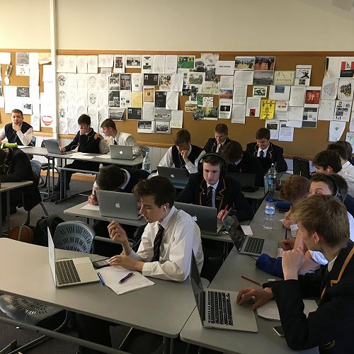 Year 11 geography completing their study of the Dunedin Flood June 2015.
