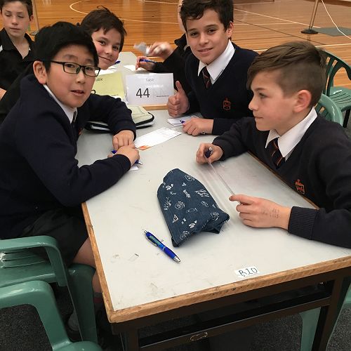 Year 7 Team - Wei Hun Loh, Alex Piebenga, Will Kara and Oscar Ross