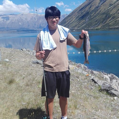 Brian Park catches his first fish!