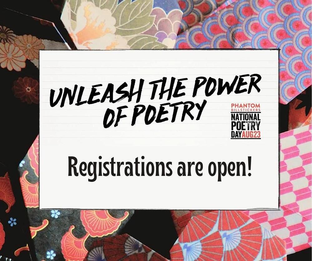 IT'S TIME TO REGISTER FOR PHANTOM BILLSTICKERS NATIONAL POETRY DAY 2024!