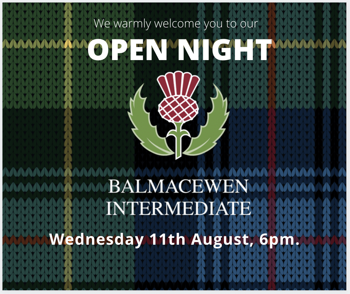 Balmacewen Intermediate Open Night