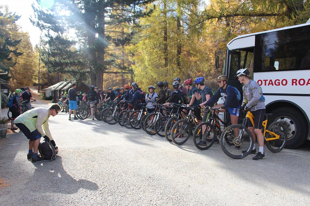 Ready for the PE mountain bike time trial.