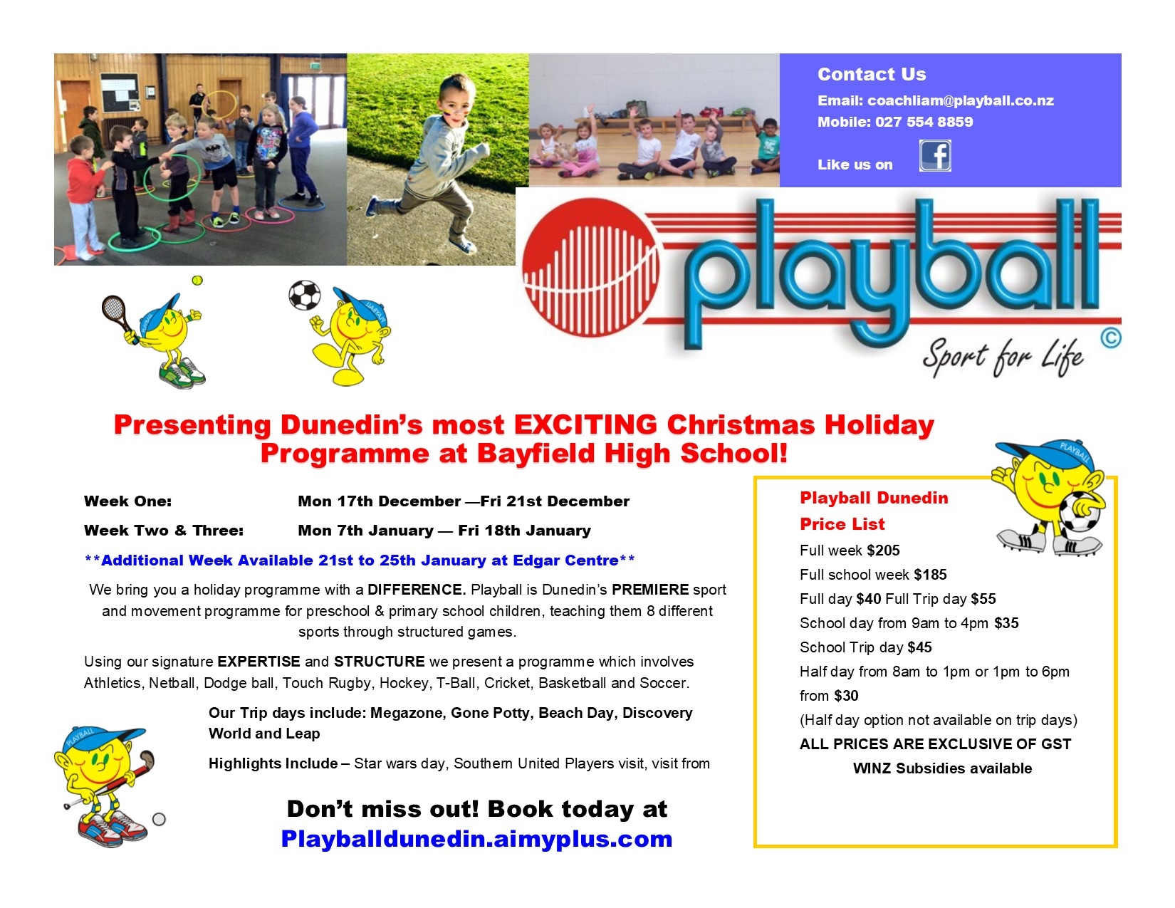 Playball Holiday Programme