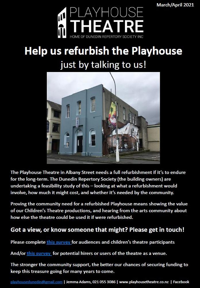 Help The Playhouse Theatre get a refurbishment