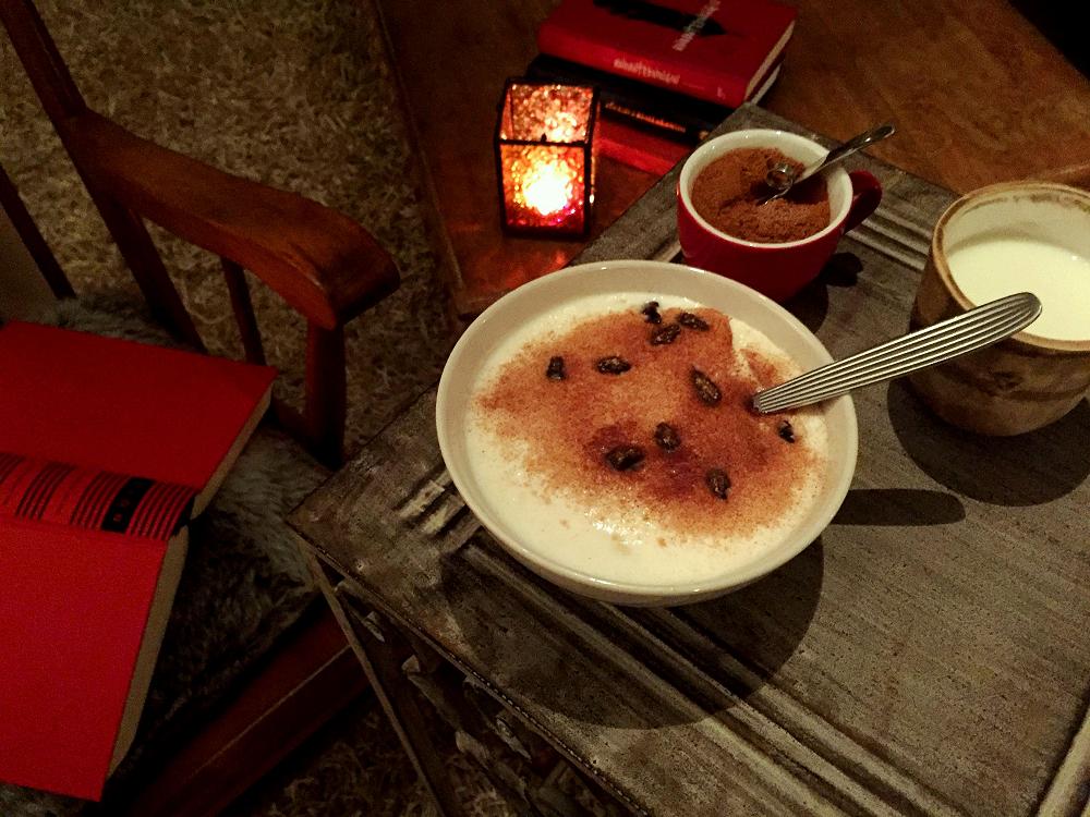 Extremely Thick Rice Pudding with Cinnamon Sugar