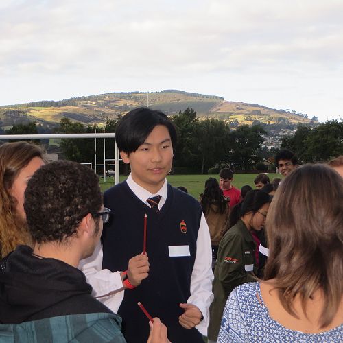International students were encouraged to bring home stay brothers and sisters or a kiwi friend.