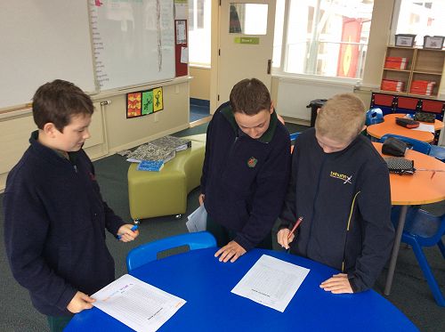 Trent, Jordan and James discuss their Statistical Investigation questions with each other.