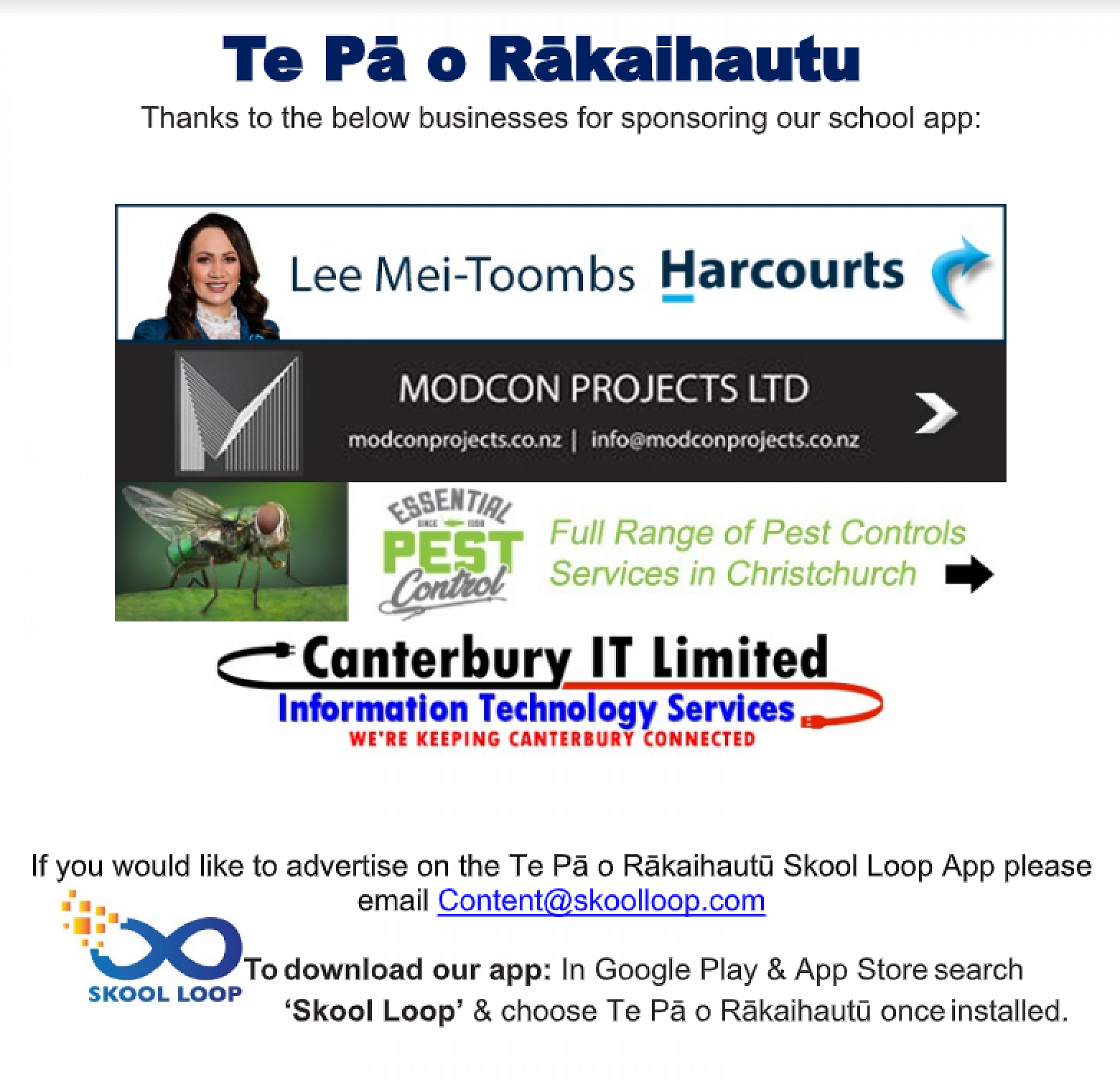 The New Skool Loop App for Te Pā.