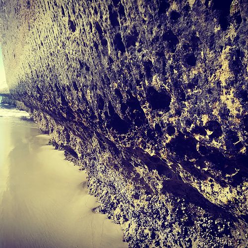 Arty shot of a wave notch and evidence hydraulic corrosion from Patrick Wilson-Stewart