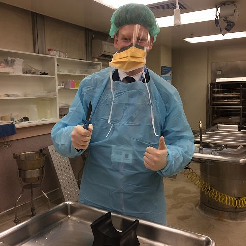 Mortuary visit at Dunedin Hospital