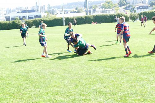 Big tackle by Tapuvae Faitonu against hard rivals Balmac!