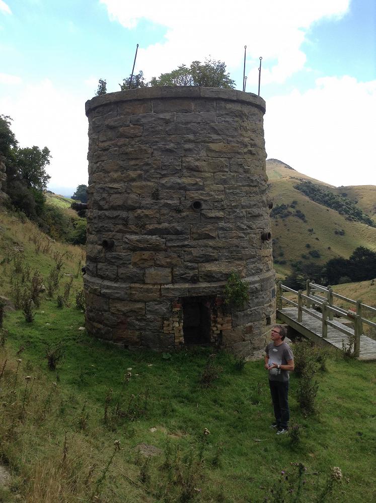 Mr Avis explains the history and function of the Lime Kilns. Otago Peninsula. Year 9 Science Field Trip. &nbsp;
