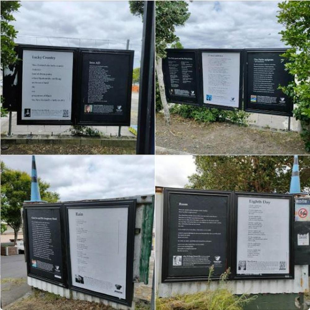 Phantom Billstickers poem posters in Avondale
