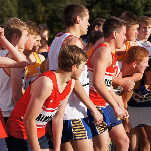 Before the race - Students in the Intermediate/Senior categories prepare