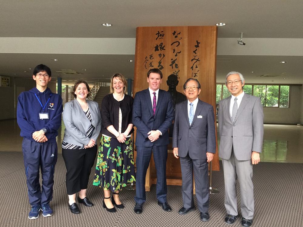 Memorable visit to Ichikawa High School
