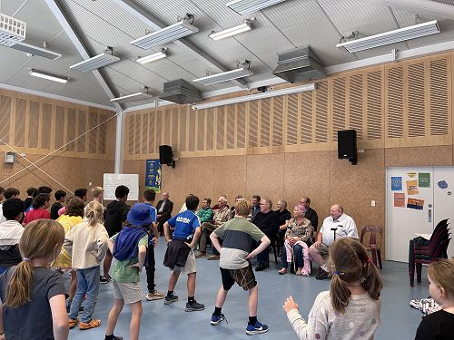 The class of 1962 are welcomed to Kaikorai by our kapa haka rōpu