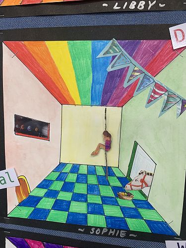 Room 1 Salvador Dali inspired art 