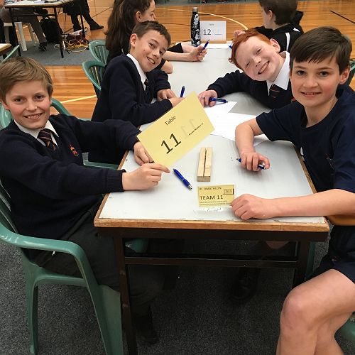 Year 7 Team - Jock McMillan, Finn Anderson, Ewan Beadell and Luk Pullar