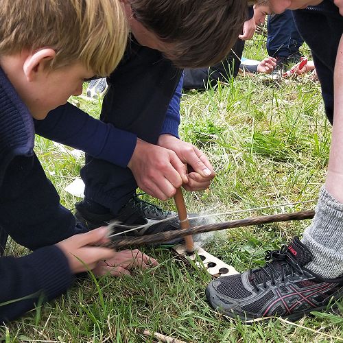 Making Fire - Year 10 Rafting Camp