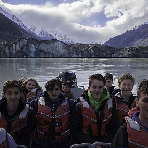 Year 12 geography Mt Cook field trip.