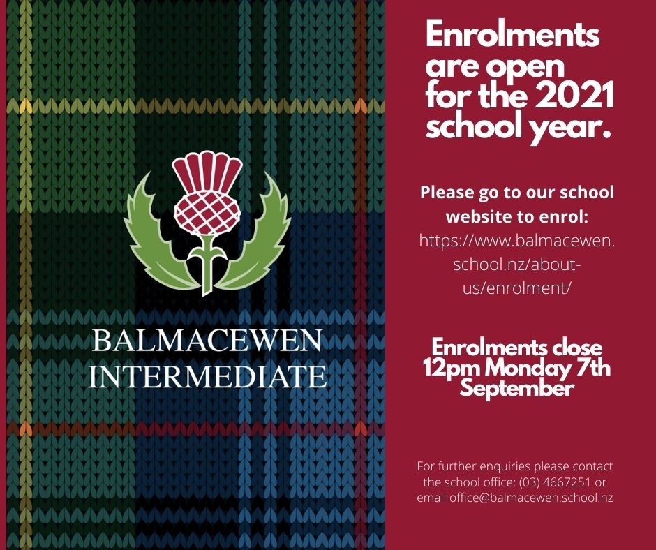 Balmacewen Enrolments