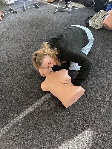 The teachers renewed their first aid certificate this week!