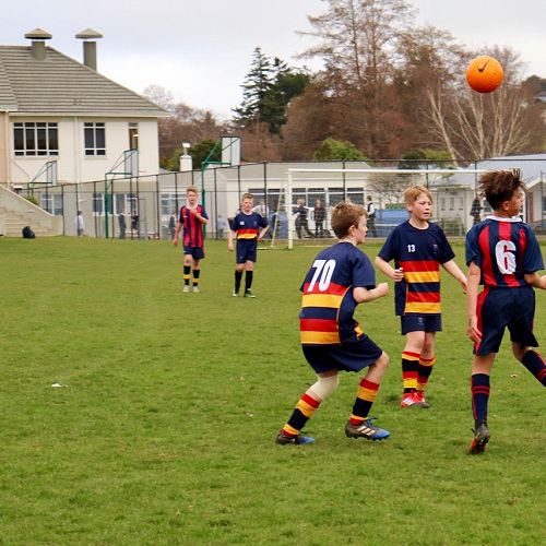 Charlie Bolton and Harrison&nbsp;Marshall contest during the football