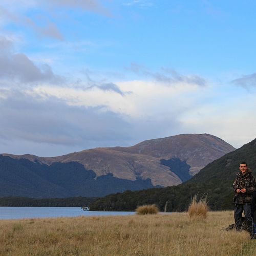 James beside the South Lake
