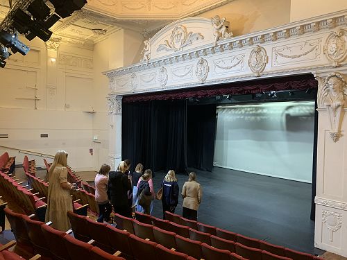 We visited the Mayfair Theatre in preparation for our production.