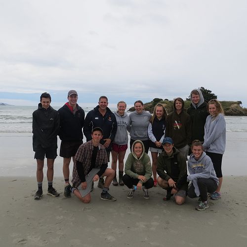 A happy crew after a day of sampling!