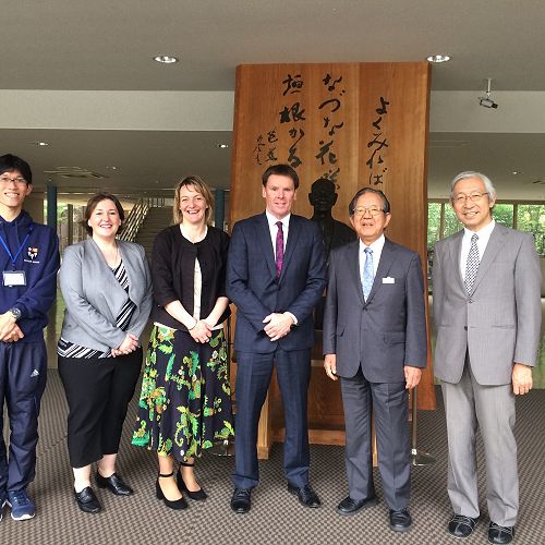 Memorable visit to Ichikawa High School