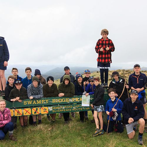 9 RRA take a break on top of Swampy Summit.