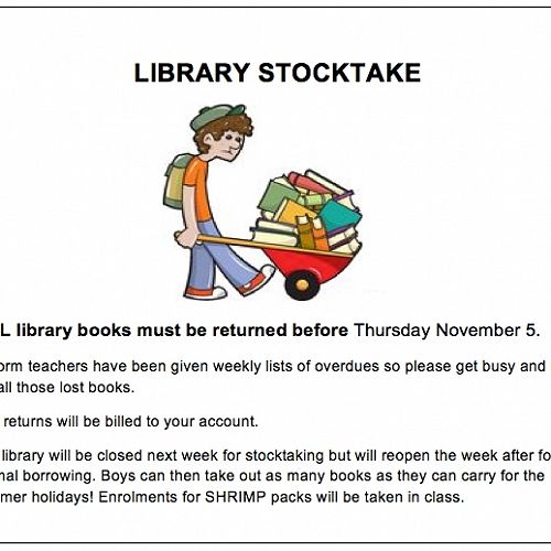 Library Stocktake&nbsp;