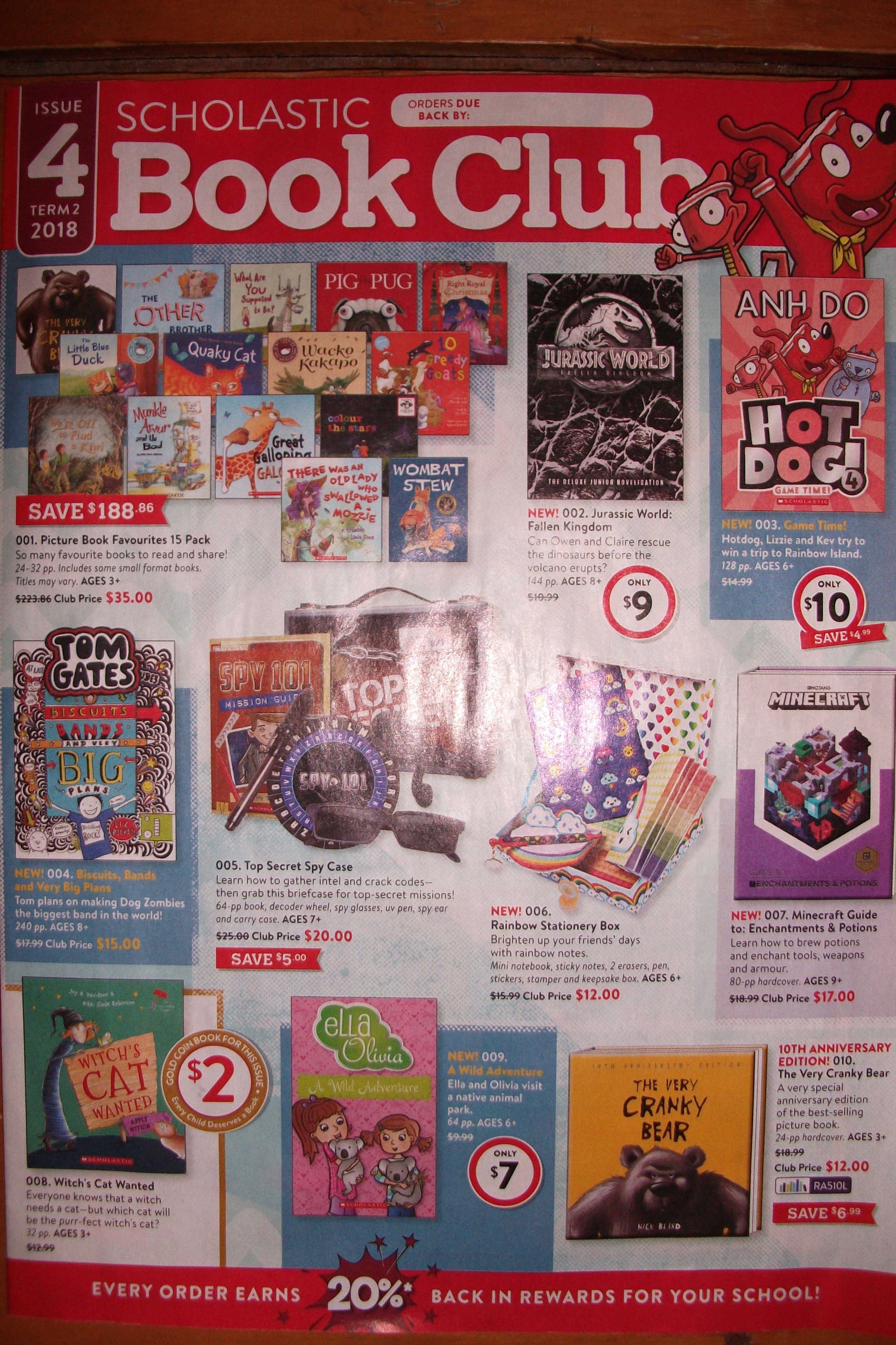 Scholastic Book Club Orders