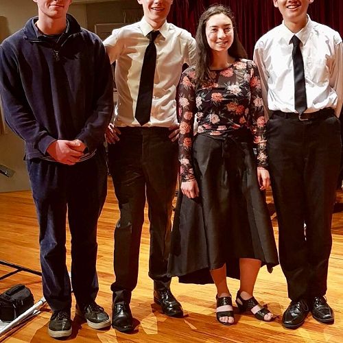 Chamber music regional winners Toitū trio