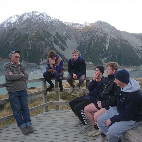Keen Year 12 Geographers hang on every word of wisdom from Mr Campbell
