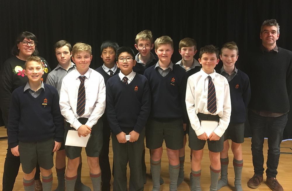 Year 7 & 8 Prepared Speech Finalists and Judges 2019