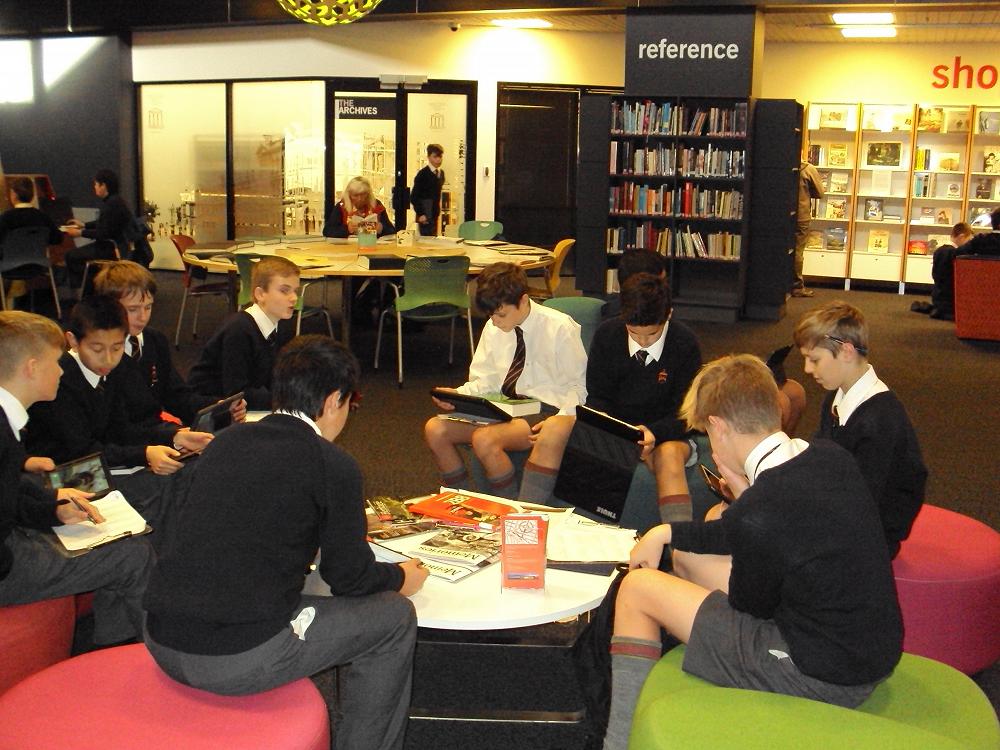 Using the reference resources at Toitu to get some background information on Maori Hill and their own suburbs.