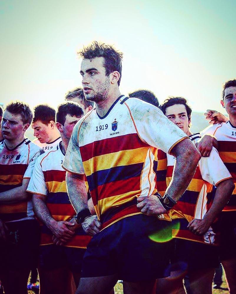 Rory Ferguson (Captain and No. 8) leads the 1st XV team to an historic victory over Otago Boys High School