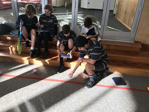 Nikhil and Oilver trying out their coding skills in maths.