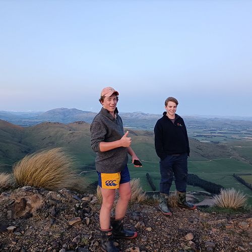 Liam Ross and Sam Hancox on top of world!