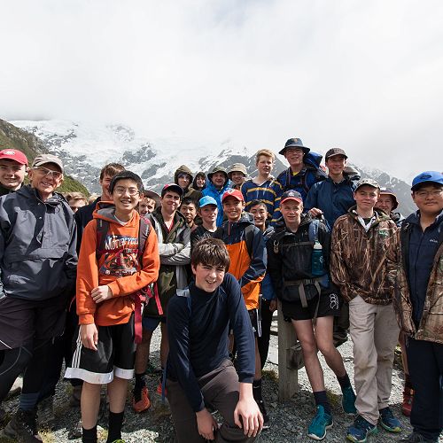 10MB at Kea Point enjoying the view and learning a little about glaciers.&nbsp;