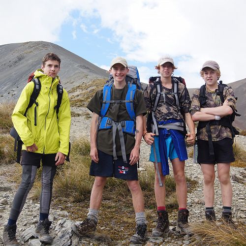 Tom, Tu, Gabe and Billy - the speedy 'mountain goats' of 10JCU