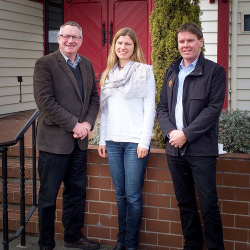 Rev. &nbsp;Barry Kelk, Dr Jennifer Macleod&nbsp;and Mr Neil Garry at the Presbyterian Church Schools' Conference.&nbsp;
